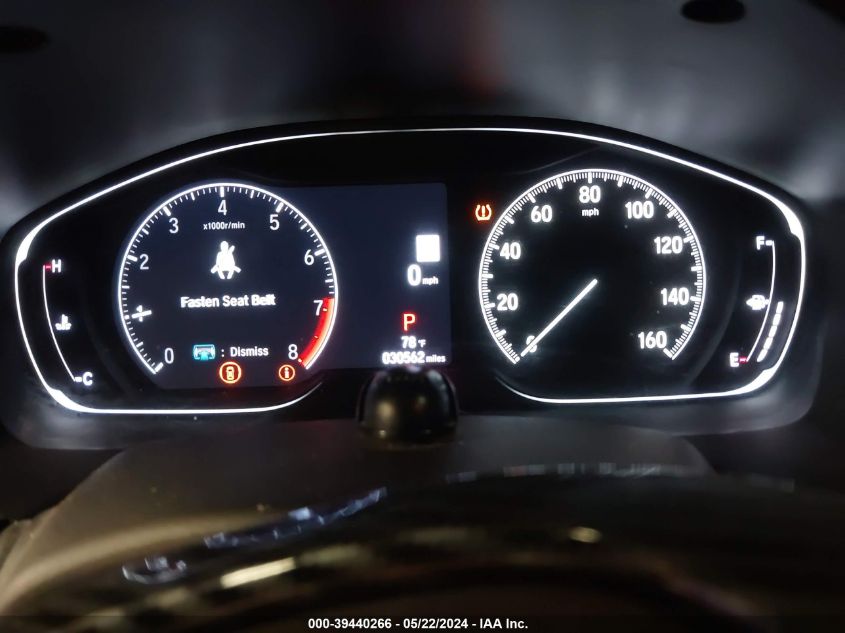 2021 Honda Accord Touring VIN: 1HGCV2F91MA005709 Lot: 39440266