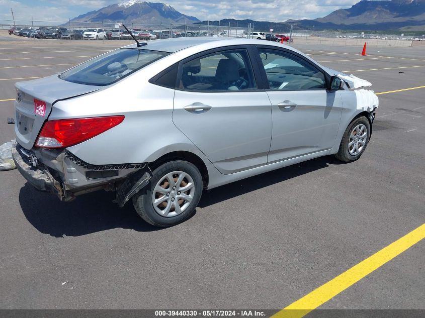 2013 Hyundai Accent Gls VIN: KMHCT4AE0DU306020 Lot: 39440330