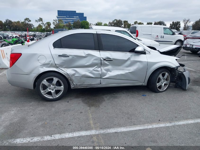 2012 Chevrolet Sonic 2Lz VIN: 1G1JE5SH0C4112485 Lot: 39440385