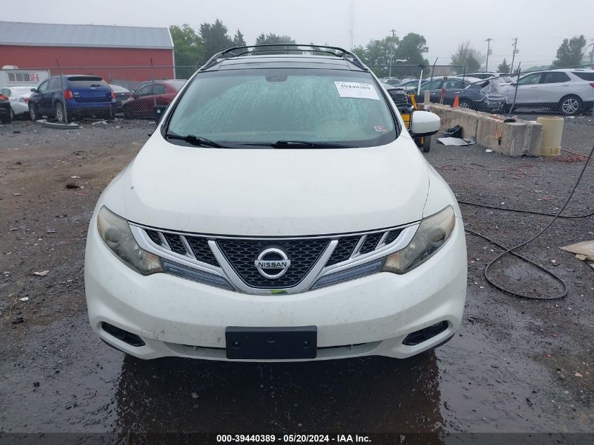 2011 Nissan Murano Sl VIN: JN8AZ1MW5BW184161 Lot: 39440389