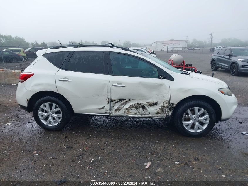 2011 Nissan Murano Sl VIN: JN8AZ1MW5BW184161 Lot: 39440389