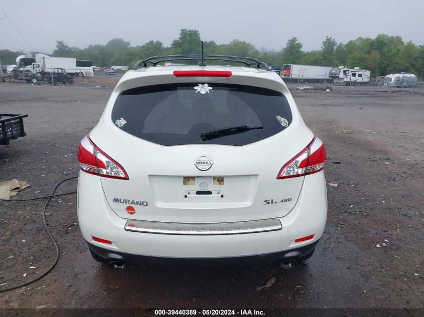 2011 Nissan Murano Sl VIN: JN8AZ1MW5BW184161 Lot: 39440389