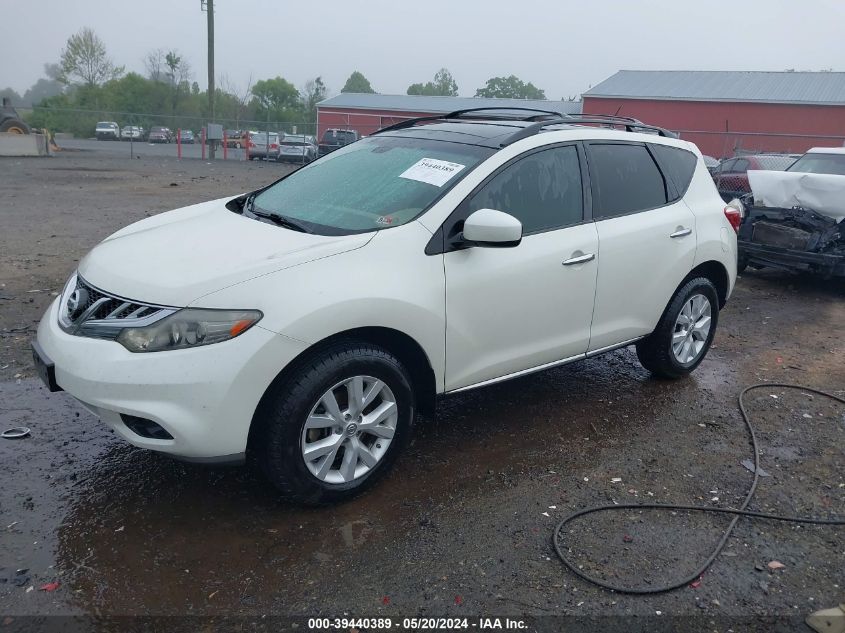 2011 Nissan Murano Sl VIN: JN8AZ1MW5BW184161 Lot: 39440389