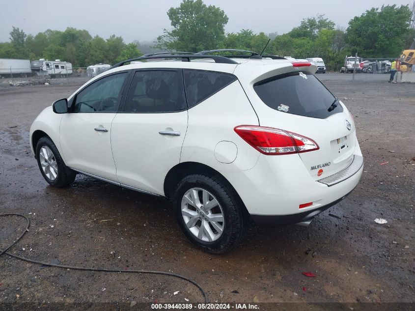 2011 Nissan Murano Sl VIN: JN8AZ1MW5BW184161 Lot: 39440389