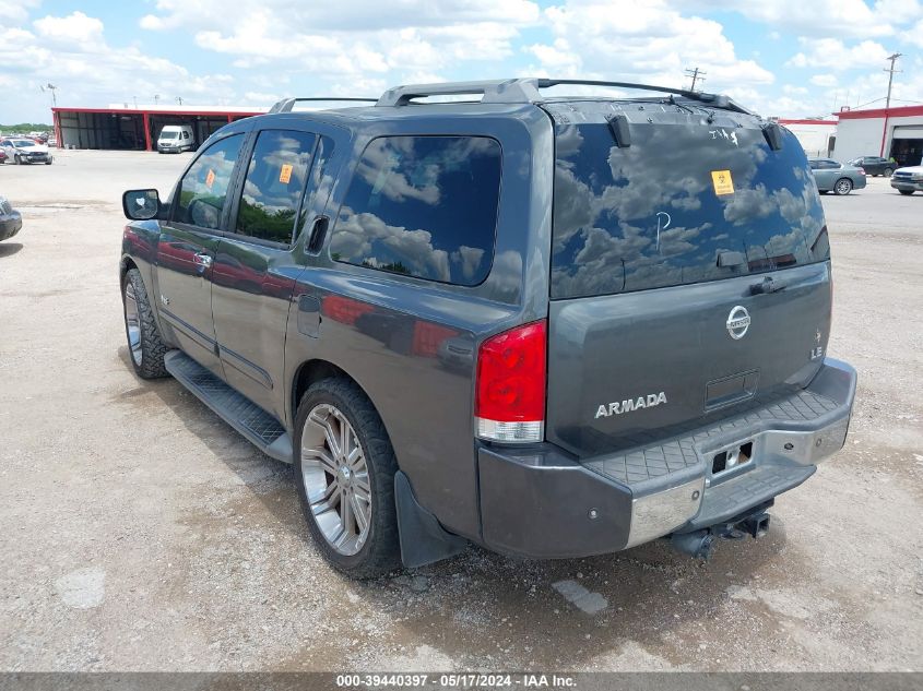 2006 Nissan Armada Le VIN: 5N1AA08AX6N739706 Lot: 39440397