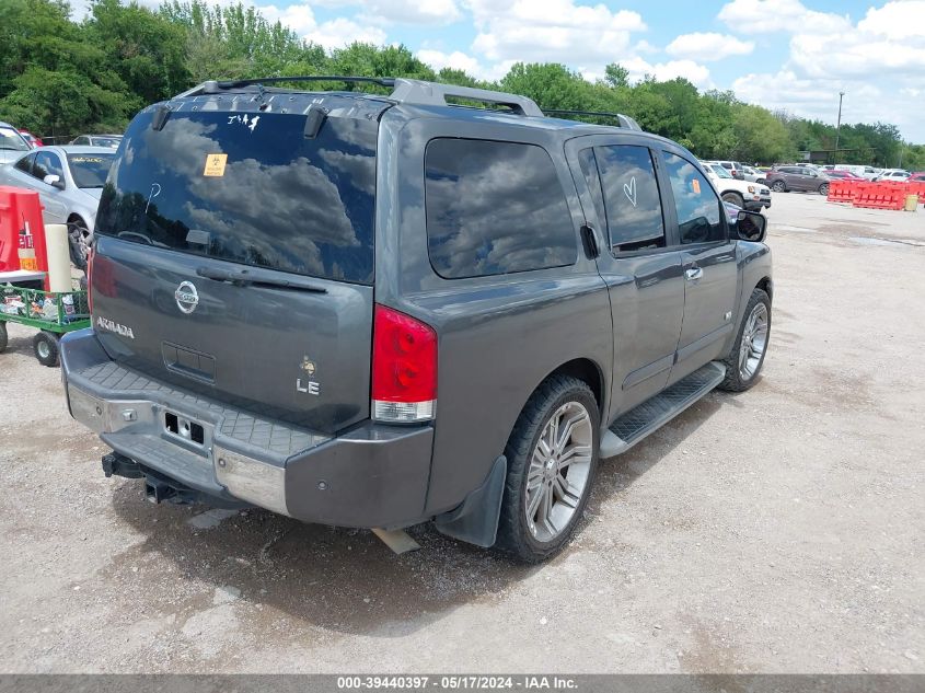 2006 Nissan Armada Le VIN: 5N1AA08AX6N739706 Lot: 39440397