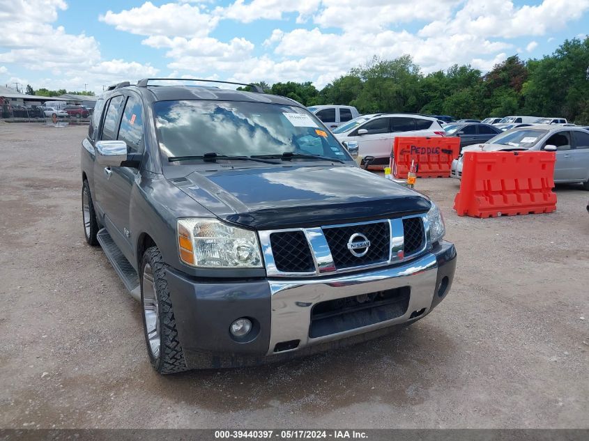 2006 Nissan Armada Le VIN: 5N1AA08AX6N739706 Lot: 39440397