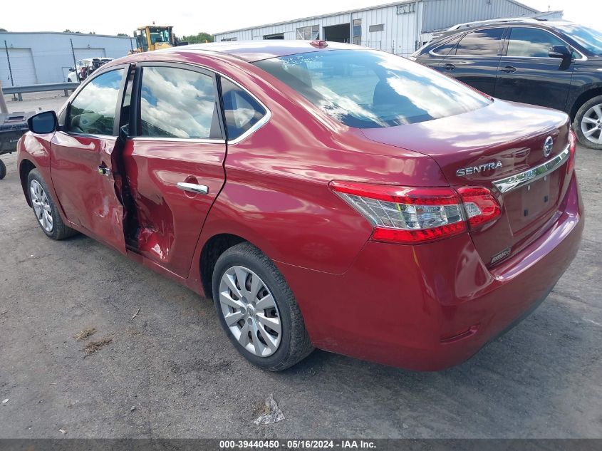 2015 Nissan Sentra Sv VIN: 3N1AB7APXFL680166 Lot: 39440450