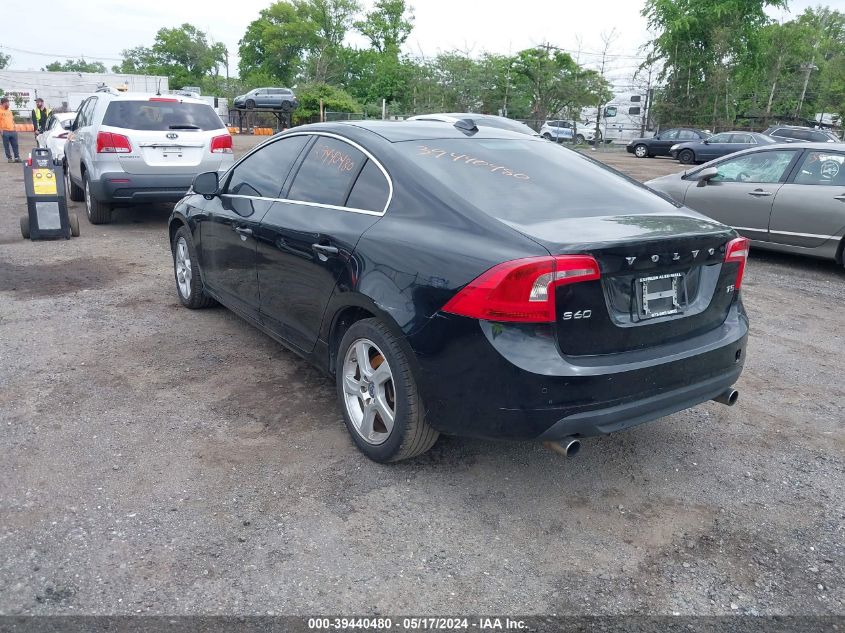 2013 Volvo S60 T5/T5 Platinum/T5 Premier/T5 Premier Plus VIN: YV1612FS5D2184819 Lot: 39440480