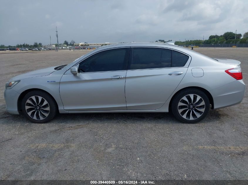 2014 Honda Accord Hybrid Hybrid Exl VIN: 1HGCR6F56EA010480 Lot: 39440509