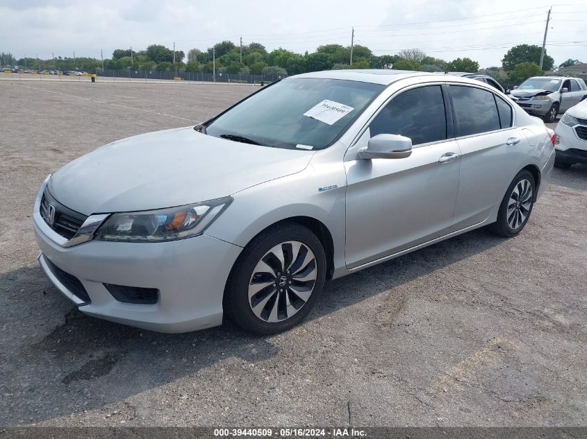 2014 Honda Accord Hybrid Hybrid Exl VIN: 1HGCR6F56EA010480 Lot: 39440509