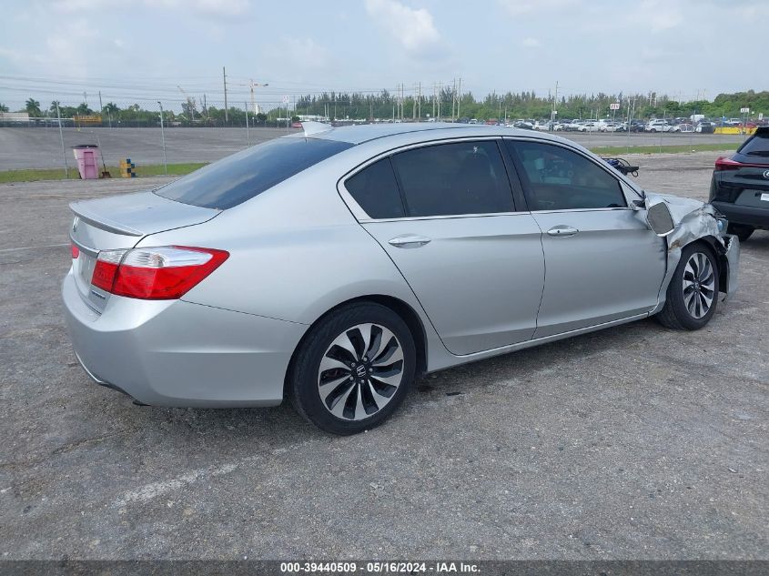 2014 Honda Accord Hybrid Hybrid Exl VIN: 1HGCR6F56EA010480 Lot: 39440509