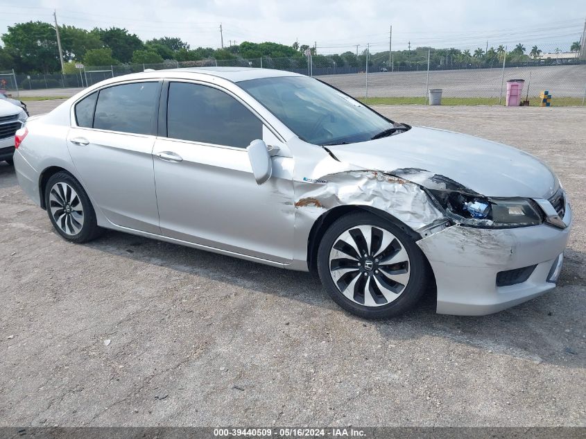 2014 Honda Accord Hybrid Hybrid Exl VIN: 1HGCR6F56EA010480 Lot: 39440509