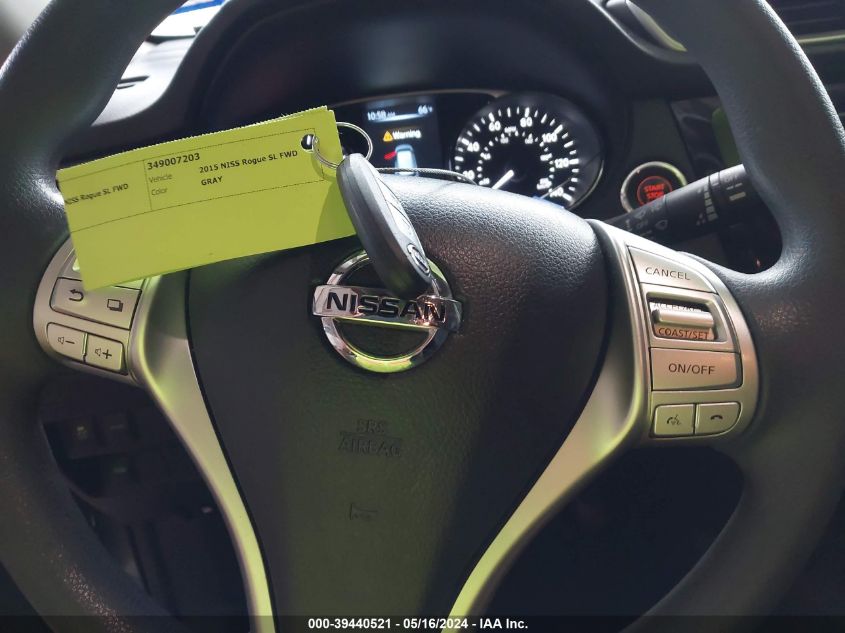 2015 Nissan Rogue Sv VIN: KNMAT2MT4FP529463 Lot: 39440521