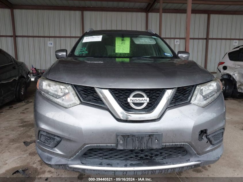 2015 Nissan Rogue Sv VIN: KNMAT2MT4FP529463 Lot: 39440521