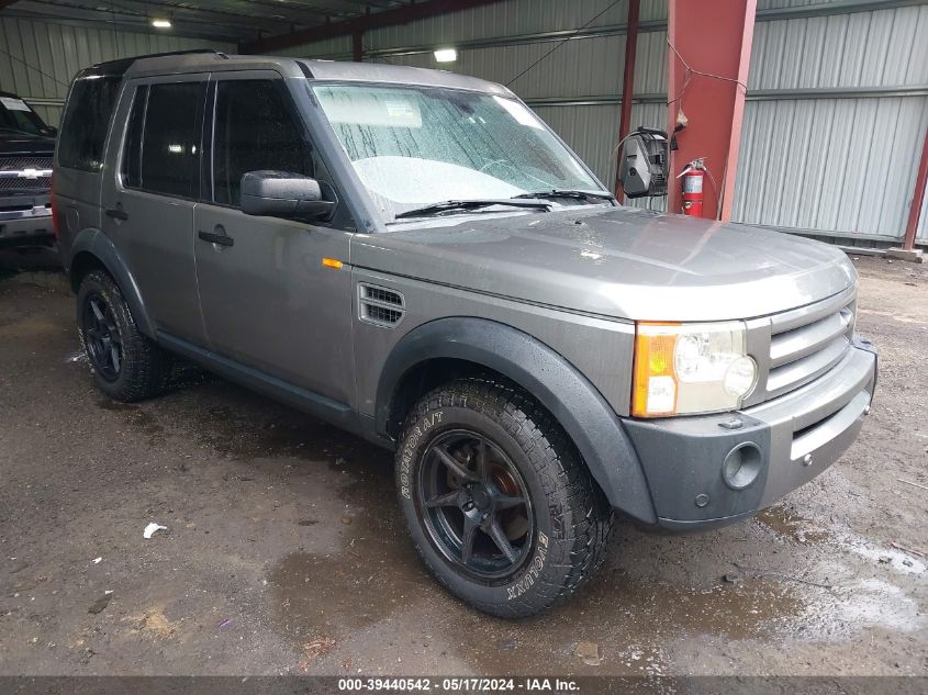 2008 Land Rover Lr3 V8 Hse VIN: SALAG25478A451187 Lot: 39440542