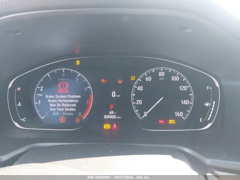 2021 Honda Accord Lx VIN: 1HGCV1F12MA041316 Lot: 39440561