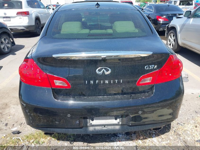 2013 Infiniti G37X VIN: JN1CV6AR8DM350928 Lot: 39440573