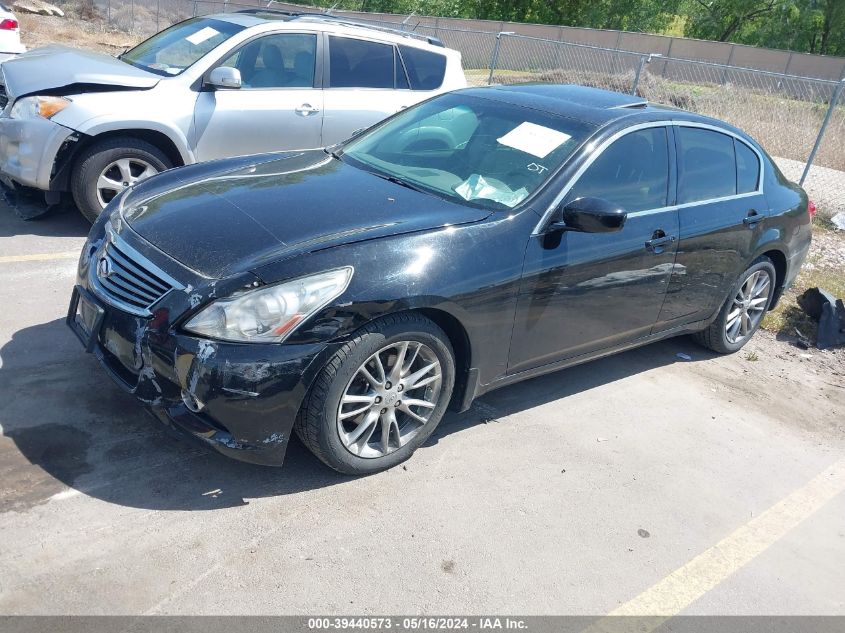 2013 Infiniti G37X VIN: JN1CV6AR8DM350928 Lot: 39440573