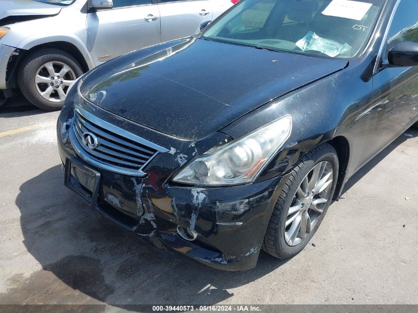 2013 Infiniti G37X VIN: JN1CV6AR8DM350928 Lot: 39440573