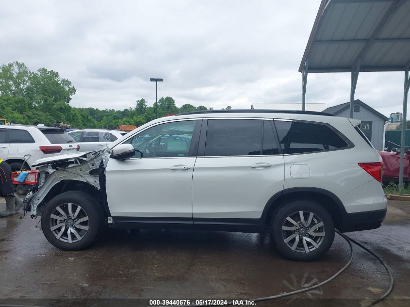 2021 Honda Pilot Awd Ex-L VIN: 5FNYF6H57MB077279 Lot: 39440576