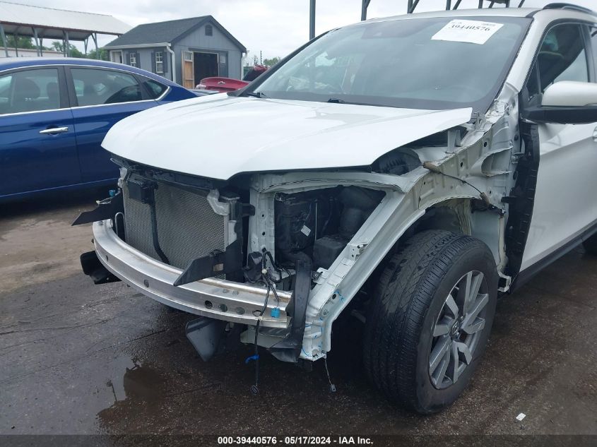 2021 Honda Pilot Awd Ex-L VIN: 5FNYF6H57MB077279 Lot: 39440576