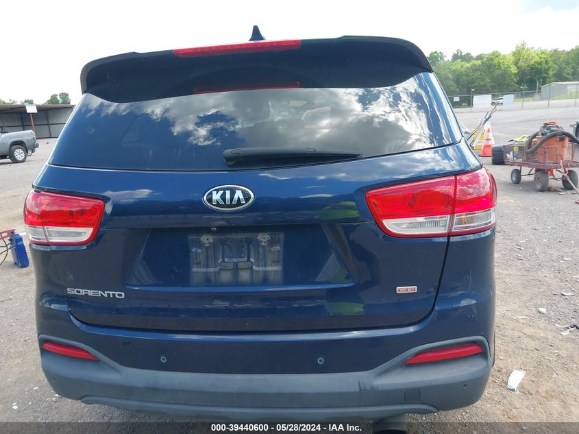 2016 Kia Sorento 2.4L Lx VIN: 5XYPG4A3XGG169392 Lot: 39440600