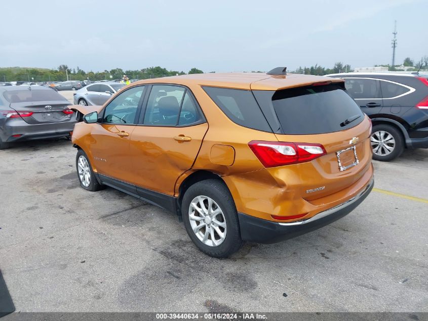 2018 Chevrolet Equinox Ls VIN: 2GNAXHEV7J6109347 Lot: 39440634