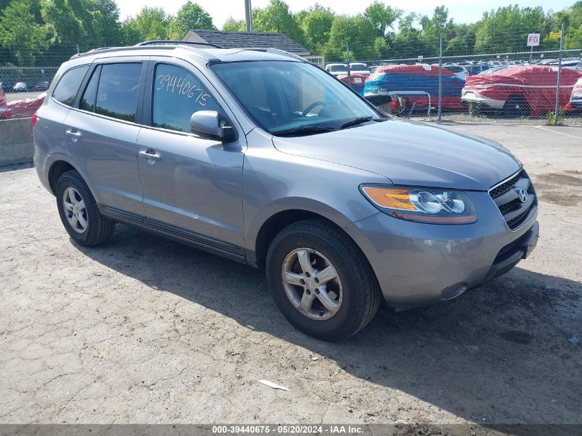 2007 Hyundai Santa Fe Gls VIN: 5NMSG13D77H051854 Lot: 39440675