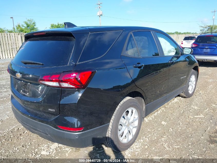 2022 Chevrolet Equinox Ls VIN: 2GNAXSEV3N6153946 Lot: 39440729