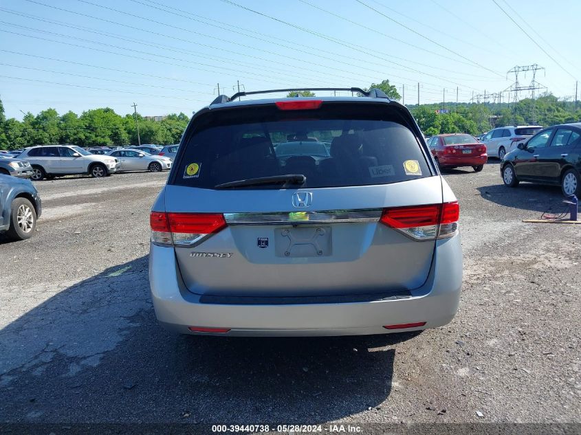 2017 Honda Odyssey Ex-L VIN: 5FNRL5H62HB008120 Lot: 39440738