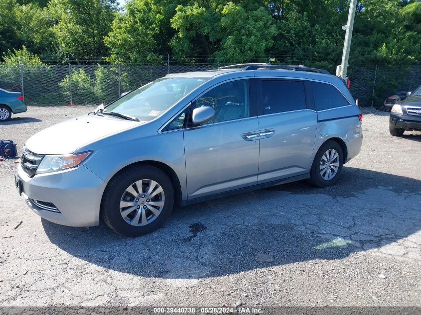 2017 Honda Odyssey Ex-L VIN: 5FNRL5H62HB008120 Lot: 39440738