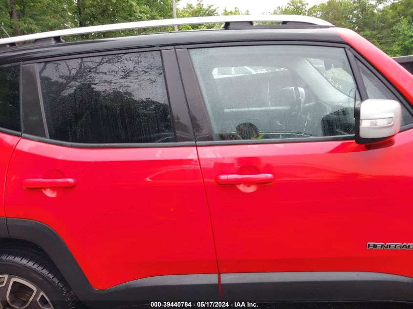 2015 Jeep Renegade Limited VIN: ZACCJBDT0FPB75606 Lot: 39440784