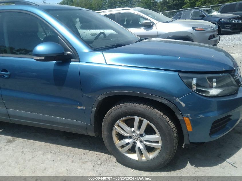 2017 Volkswagen Tiguan 2.0T/2.0T S VIN: WVGAV7AX5HK023165 Lot: 39440787