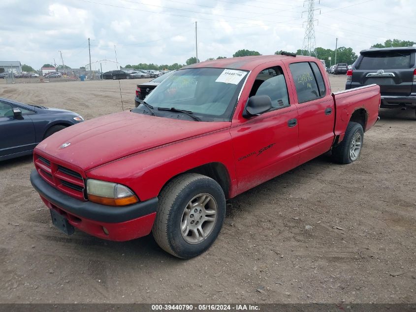 2001 Dodge Dakota Slt/Sport VIN: 1B7GL2AXX1S124862 Lot: 39440790