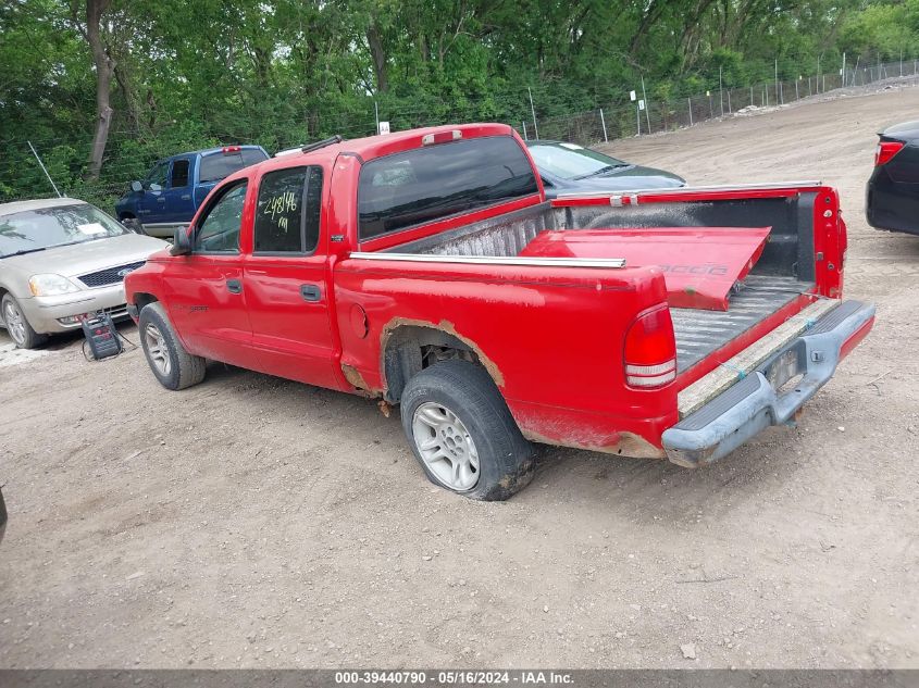 2001 Dodge Dakota Slt/Sport VIN: 1B7GL2AXX1S124862 Lot: 39440790