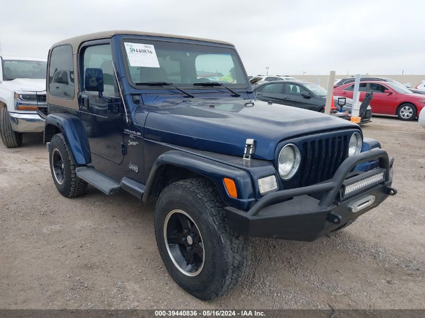 2001 Jeep Wrangler Sport VIN: 1J4FA49S21P363387 Lot: 39440836