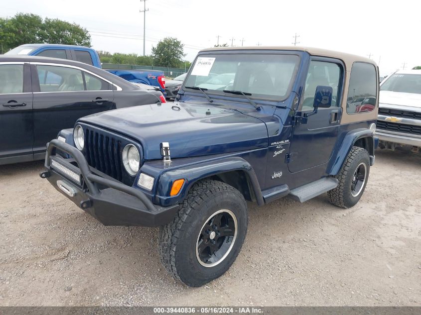 2001 Jeep Wrangler Sport VIN: 1J4FA49S21P363387 Lot: 39440836