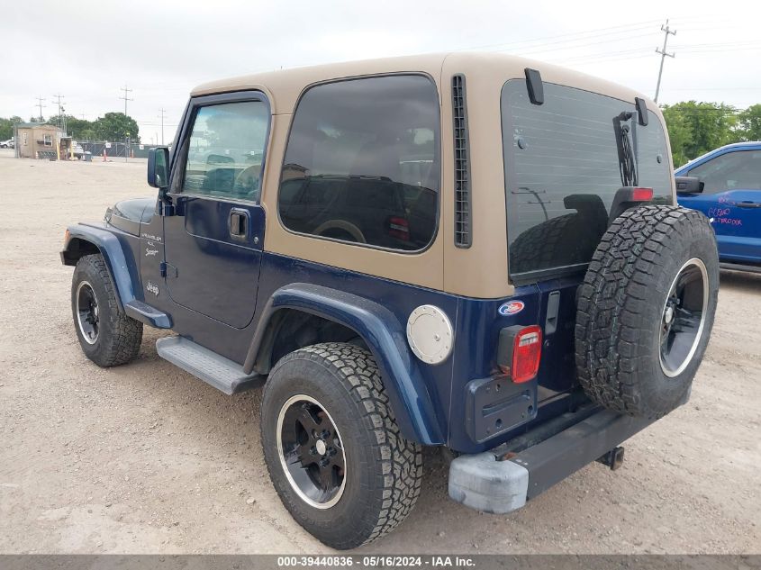 2001 Jeep Wrangler Sport VIN: 1J4FA49S21P363387 Lot: 39440836