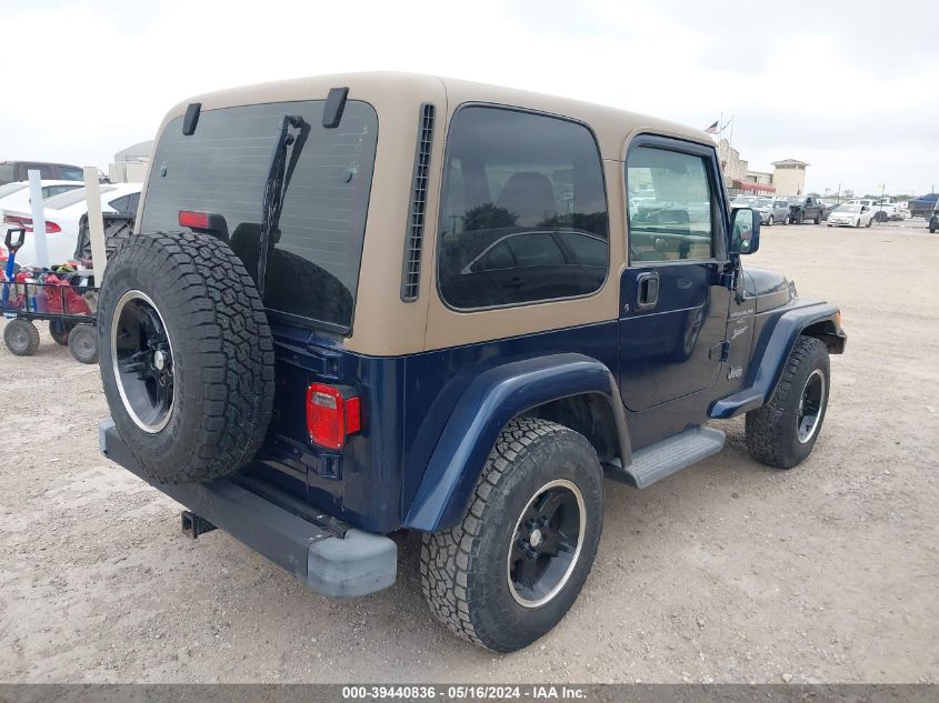 2001 Jeep Wrangler Sport VIN: 1J4FA49S21P363387 Lot: 39440836