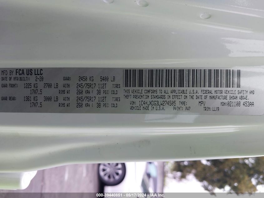 2020 JEEP WRANGLER UNLIMITED FREEDOM 4X4 - 1C4HJXDG3LW274505