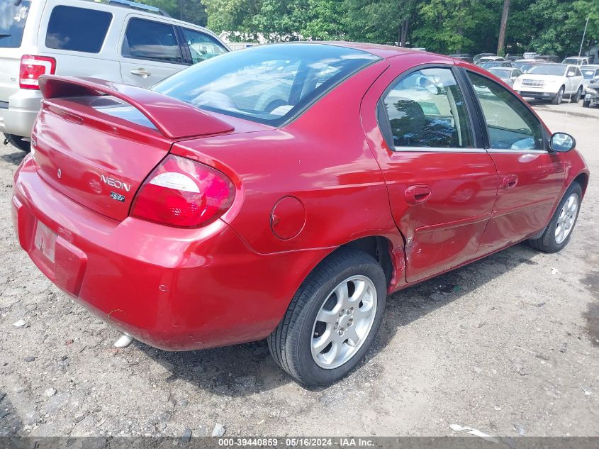 2005 Dodge Neon Sxt VIN: 1B3ES56C65D194565 Lot: 39440859