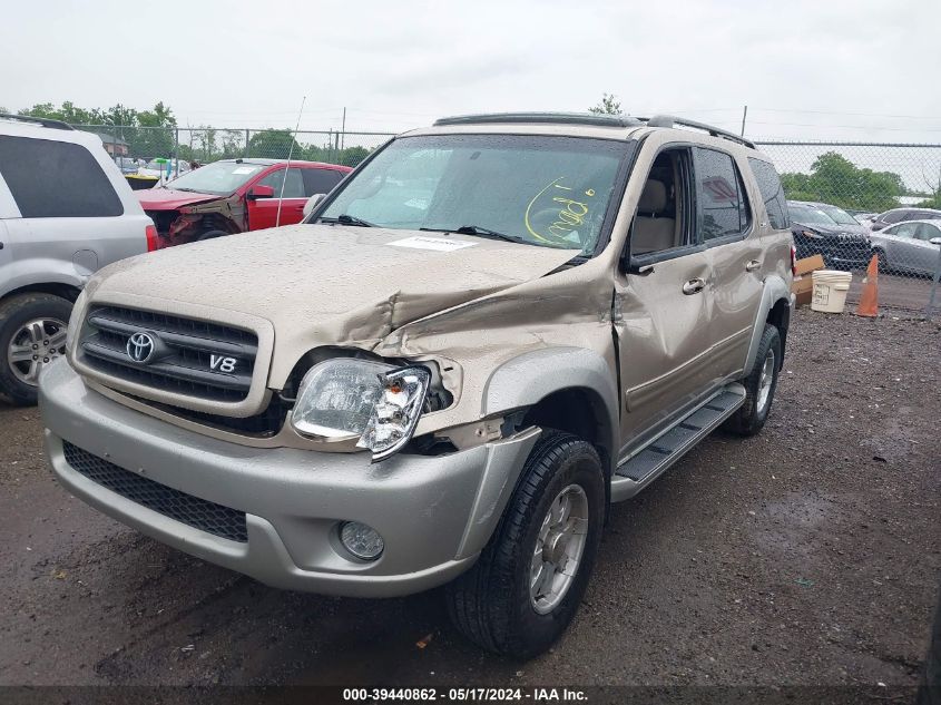 2003 Toyota Sequoia Sr5 V8 VIN: 5TDBT44A63S154000 Lot: 39440862