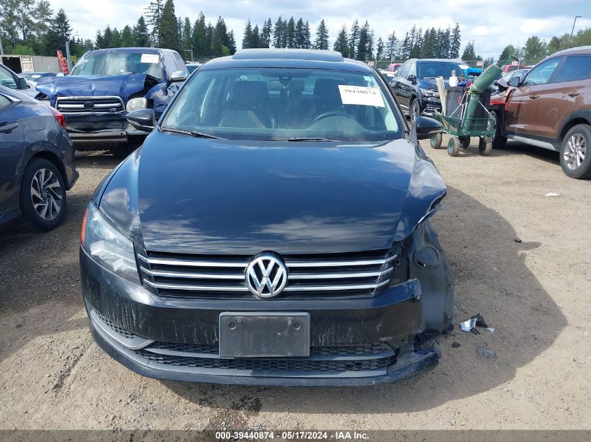 2012 Volkswagen Passat 2.5L Se VIN: 1VWBP7A35CC025966 Lot: 39440874