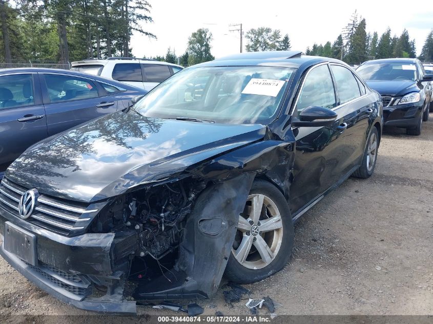 2012 Volkswagen Passat 2.5L Se VIN: 1VWBP7A35CC025966 Lot: 39440874