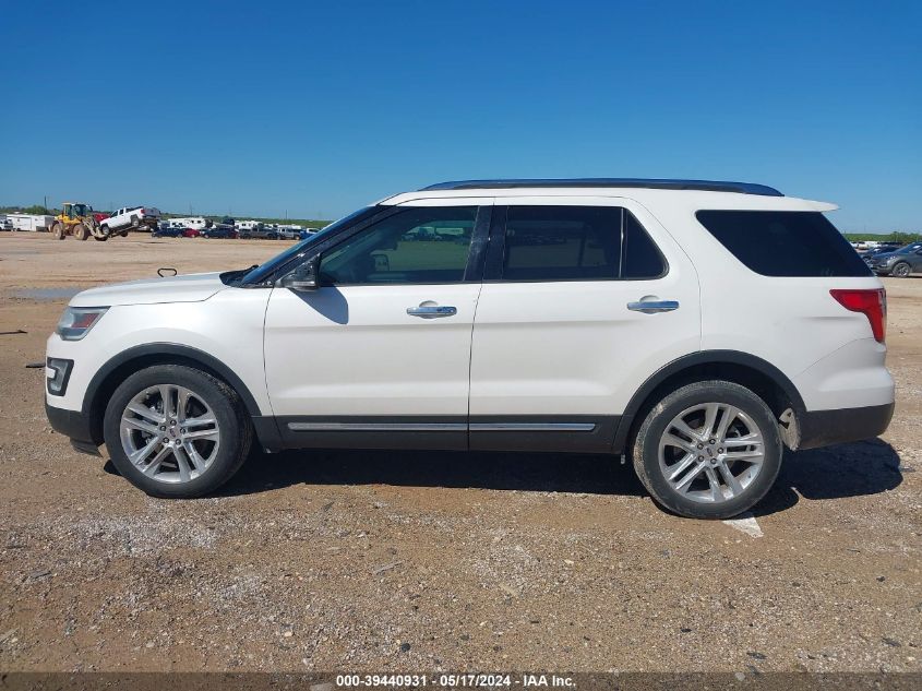 VIN 1FM5K7F86HGA22086 2017 FORD EXPLORER LIMITED