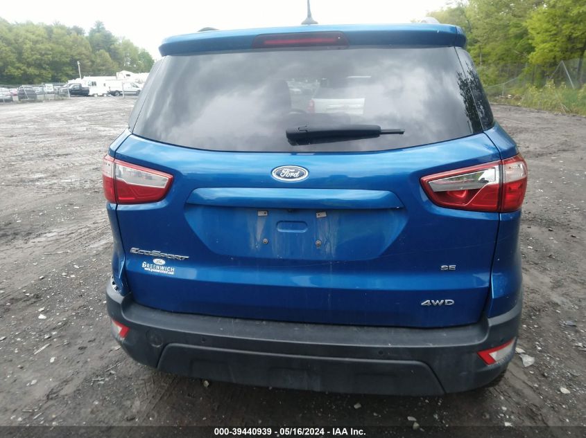 2019 Ford Ecosport Se VIN: MAJ6S3GL4KC298310 Lot: 39440939