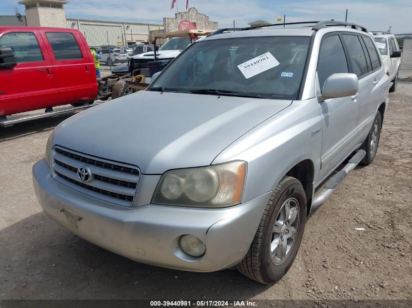 2002 Toyota Highlander Limited V6 VIN: JTEGF21A820060719 Lot: 39440981