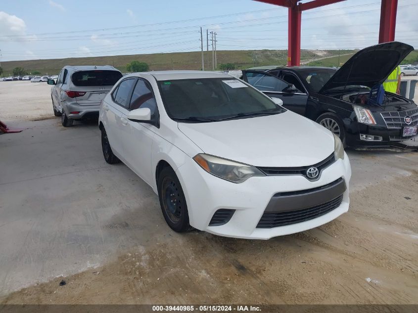 2015 Toyota Corolla Le VIN: 2T1BURHE7FC473345 Lot: 39440985