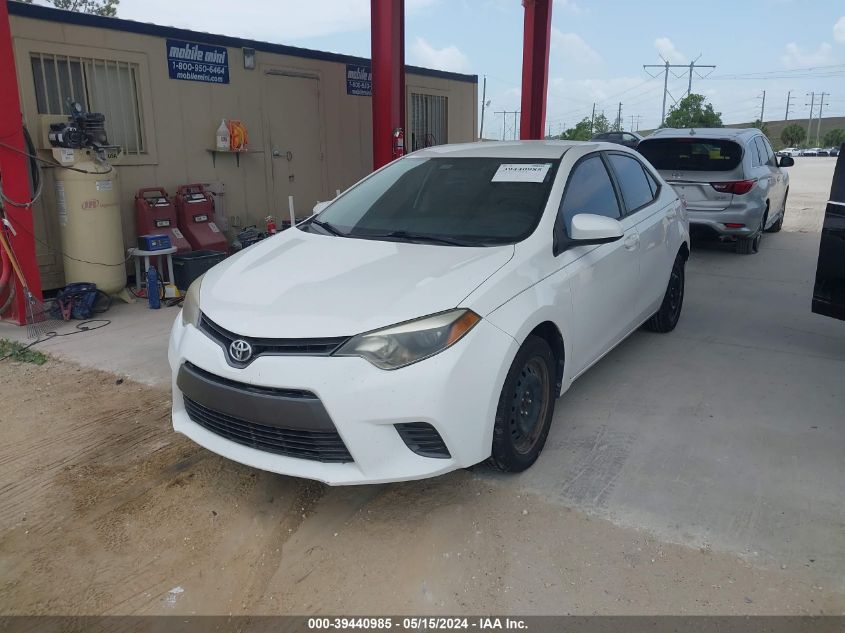 2015 Toyota Corolla Le VIN: 2T1BURHE7FC473345 Lot: 39440985